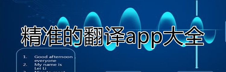 精准的翻译app大全